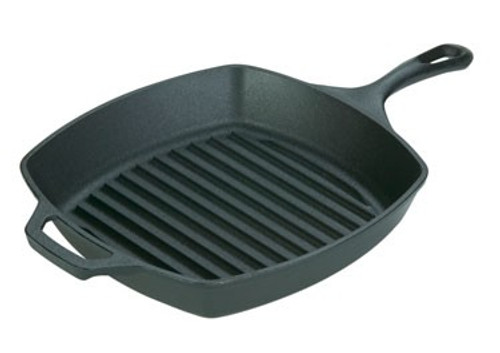 Lodge Logic - 10.5" Pre-Seasoned Cast Iron Grill Pan - L8SGP3