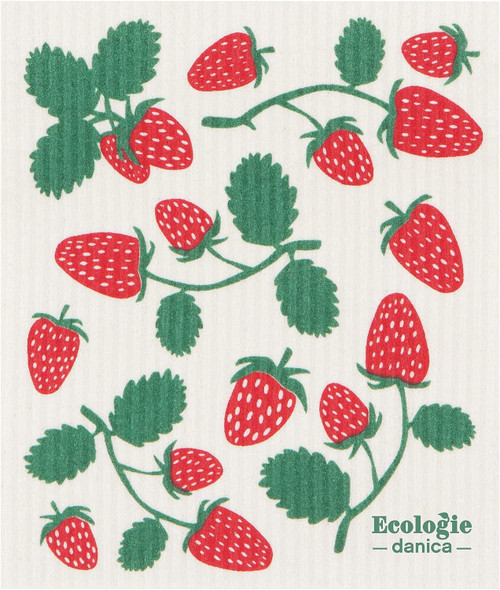 Now Designs - Strawberries Sponge Cloth