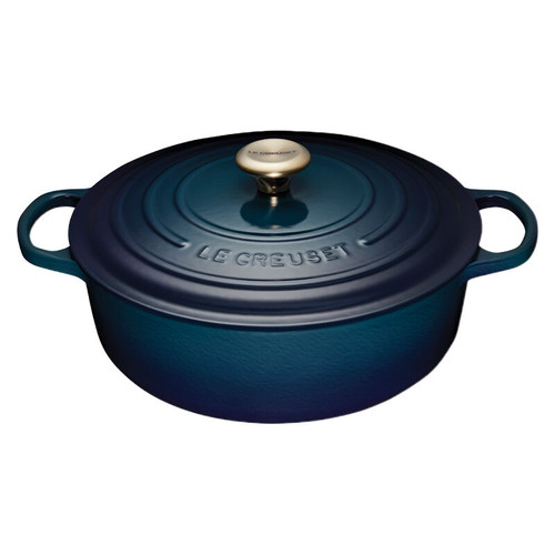 Le Creuset - 6.2 L (6.75 QT)Agave Shallow Round French Oven