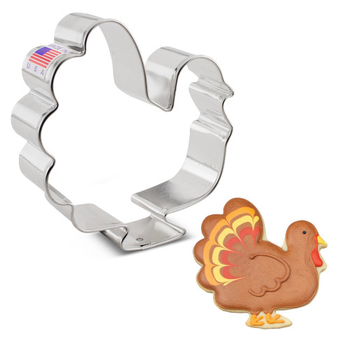 Ann Clark Cookie Cutters - 3.63" Turkey Cookie Cutter