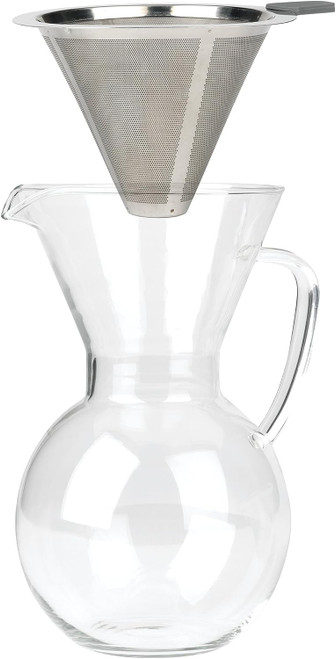 Bialetti - 6 Cup Pourover Glass Coffee Maker