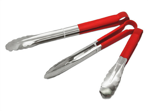 EMF Housewares - 14" Red Insulated Tongs
