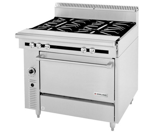 Garland - Cuisine Series 36" Liquid Propane Modular Top Range w/ 6 Open Burners - C0836-6M