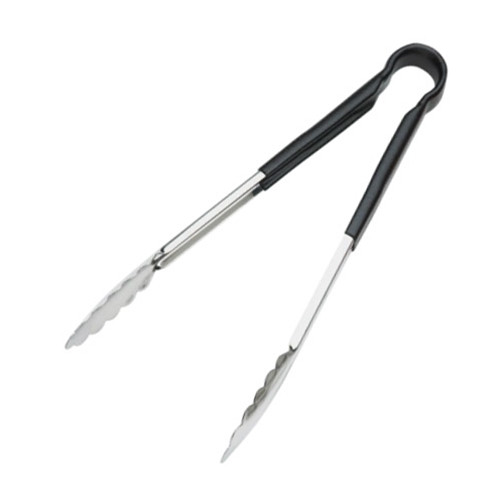 Winco - 9" Black Handle Kool-Touch Utility Tongs