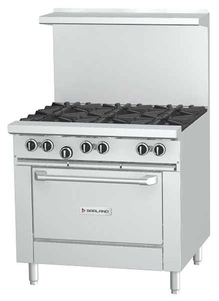 Garland - G-Series 36" Liquid Propane Range w/ Storage Base, 2 Open Burners & 24" Griddle - G36-2G24S