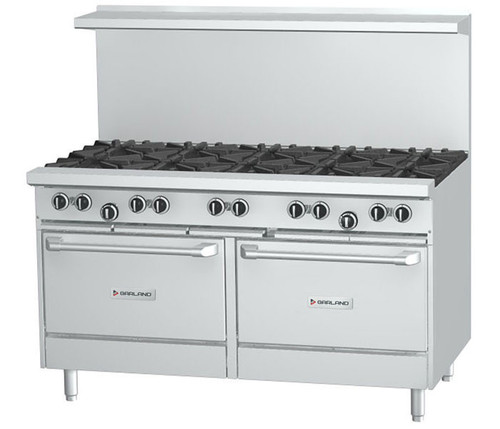 Garland - G-Series 48" Natural Gas Range w/ 2 Storage Bases & 8 Open Burners - G48-8SS