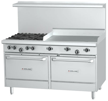 Garland - G-Series 48" Natural Gas Range w/ 2 Storage Bases & 48" Griddle - G48-G48SS