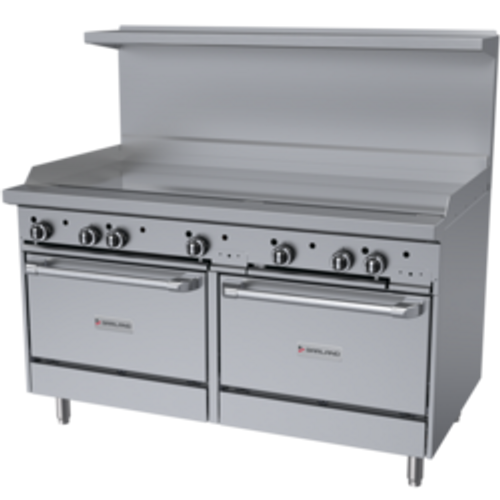 Garland - G-Series 60" Natural Gas Range w/ 2 Storage Bases & 60" Griddle - G60-G60SS