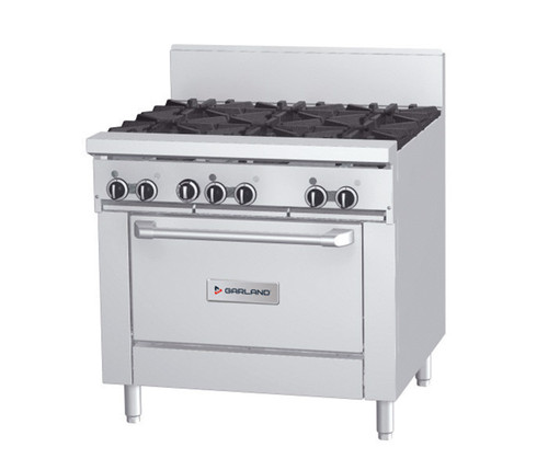 Garland - GF Series 36" Liquid Propane Range w/ 1 Standard Oven, 6 Open Burners & Electric Spark Ignition 240V - GFE36-6R