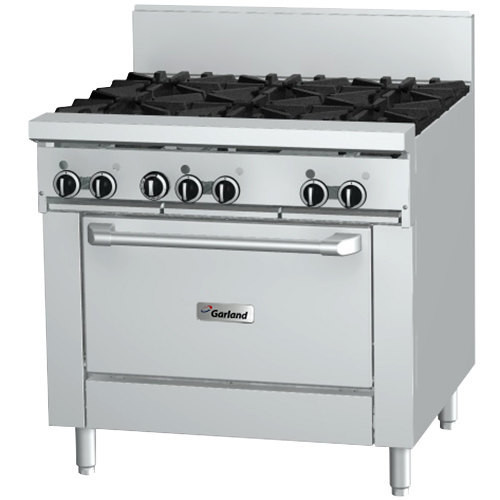Garland - GF Series 36" Natural Gas Range w/ 1 Standard Oven, 36" Griddle & Electric Spark Ignition 240V - GFE36-G36R