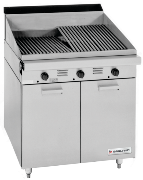 Garland - Master Series 34" Range-Match Natural Gas Charbroiler w/ Storage Base - M34B