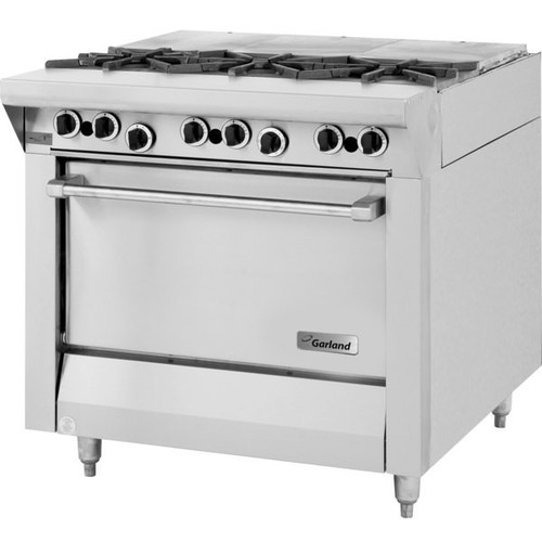 Garland - Master Series 34" Liquid Propane Range w/ 1 Standard Oven, 3 Open Burners & 3 French Tops - M43FTR