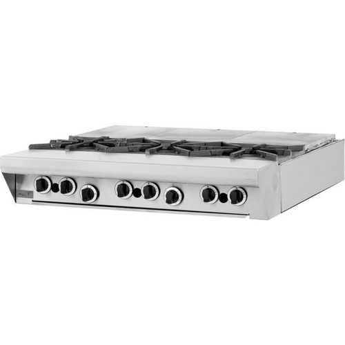 Garland - Master Series 34" Liquid Propane Modular Top Range w/ 3 Open Burners & 3 French Tops - M43FTT