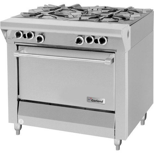 Garland - Master Sentry Series 34" Natural Gas Range w/ 1 Standard Oven & 4 Open Burners - MST44R-E