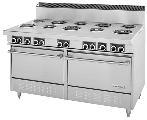 Garland - Sentry Series 60" Electric Range w/ 10 Open Burners & 2 Standard Ovens 240V / 1Ph - S684