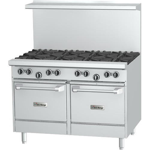 Garland - U Series 48" Liquid Propane Range w/ 1 Oven, 1 Storage Base & 8 Open Burners - U48-8RS