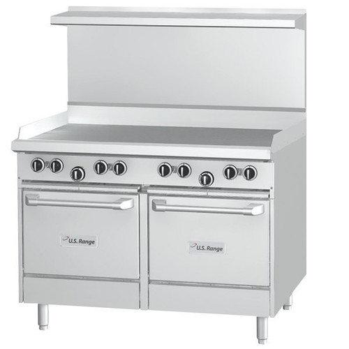 Garland - U Series 48" Liquid Propane Range w/ 2 Storage Bases & 48" Griddle - U48-G48SS