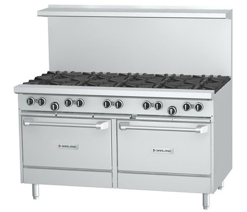 Garland - U Series 60" Natural Gas Range w/ 2 Storage Bases & 10 Open Burners - U60-10SS