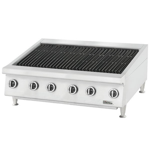 Garland - HD Counter 72" Natural Gas Radiant Charbroiler w/ Nonadjustable Grates - UTBG72-NR72