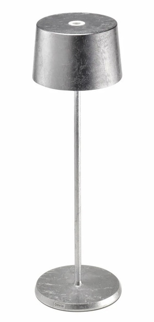 Zafferano -  Olivia Pro Silver Leaf LED Cordless Table Lamp - LD0850BFA