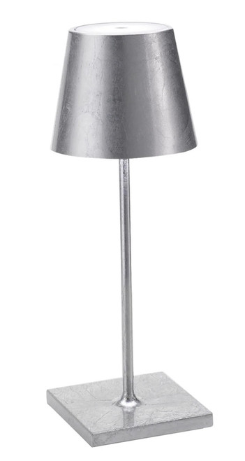 Zafferano - Poldina Pro Mini Silver Leaf LED Cordless Table Lamp - LD0320BFA