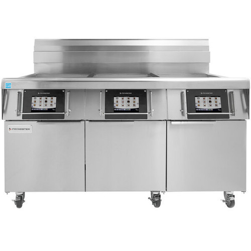 Frymaster - FilterQuick Oil-Conserving 2 x 60 Lb Electric Fryer w/ FQ4000 & Automatic Filtration 240V/3Ph - 2FQE60U