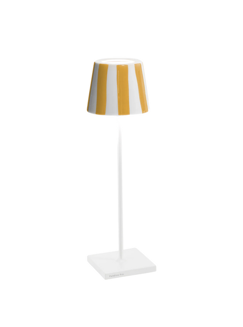 Zafferano - Poldina Lido Pro White / Yellow LED Cordless Table Lamp - LD0340BC2