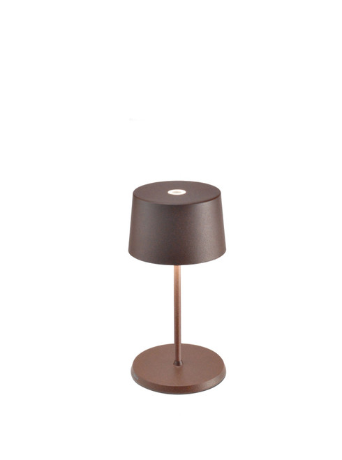 Zafferano - Olivia Pro Mini Rust LED Cordless Table Lamp - LD0860R4