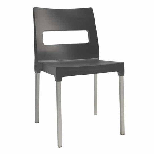 EMU - Olly Aluminum/Anthracite Side Chair - 9008-05-22