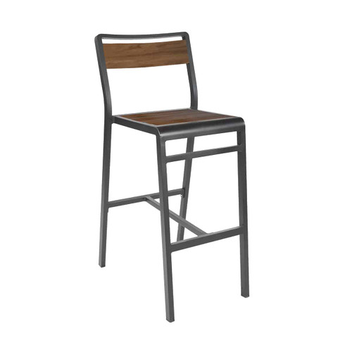 EMU - Sid Iron/Walnut Bar Stool - 1220-22-404