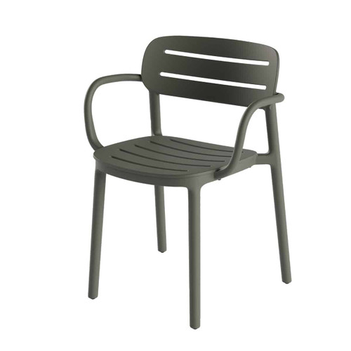 Serralunga - Croisette Anthracite Armchair - ASLCROISE/BR/447C