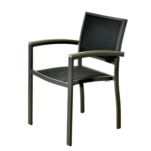 BUM - Marco Anthracite/Graphite Wicker Armchair - A-MARCO-516A-SW-BA