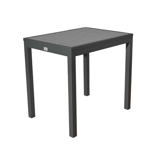 BUM - Marco 24" x 32" Anthracite/Grey Polywood Dining Table - T-MARCO-DT516-23Q-GA