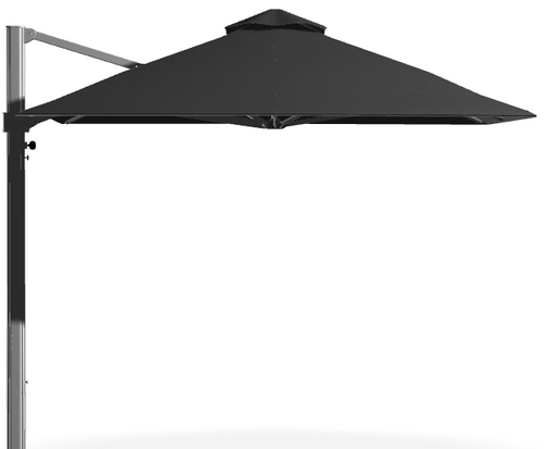 BUM - Frankford Eclipse 10' Square Dark Grey Cantilever Umbrella - 883-ECU-10'SQ-MS-DK.GREY