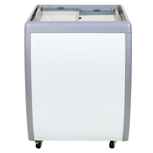 Omcan - 26" Ice Cream Display Chest Freezer w/ Flat Glass Top - 46492