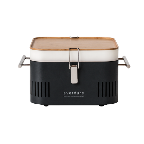 Everdure - CUBE Graphite Portable Charcoal Barbeque Grill - HBCUBEGUS