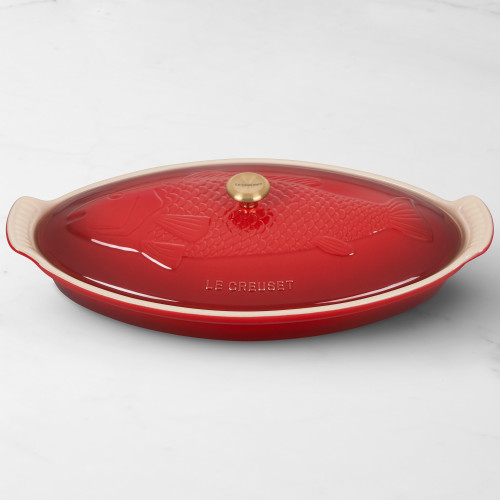 Le Creuset - Cherry 1.6L Heritage Oval Fish Baker