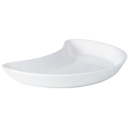 Steelite - 8 In X 4 1/2 In White Simplicity Crescent Salad Plate (12 Per Case) - 11010207