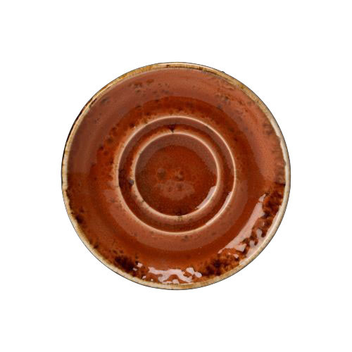 Steelite - 4 5/8 In Craft Orange Craft Saucer Double Well (36 Per Case) - 11330165