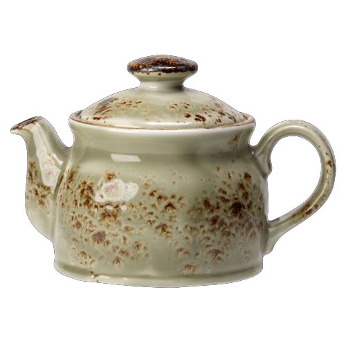 Steelite - 6 3/4 In X 4 3/8 In X 8 In (15 Oz) Green Craft Teapot Club (6 Per Case) - 11310367