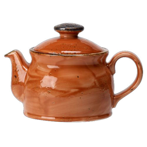 Steelite - 6 3/4 In X 4 3/8 In X 8 In (15 Oz) Orange Craft Teapot Club (6 Per Case) - 11330367