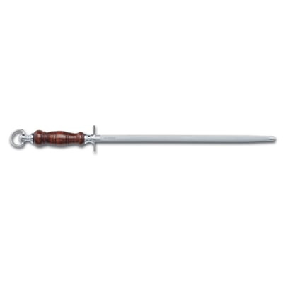 Victorinox - 12" Round Regular Cut Loose Ring Sharpening Steel with Wood Handle