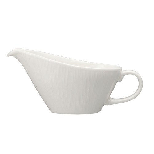 Royal Porcelain - 6 oz. White Bloom Sauce Boat (12 Per Case) - 62104ST1059