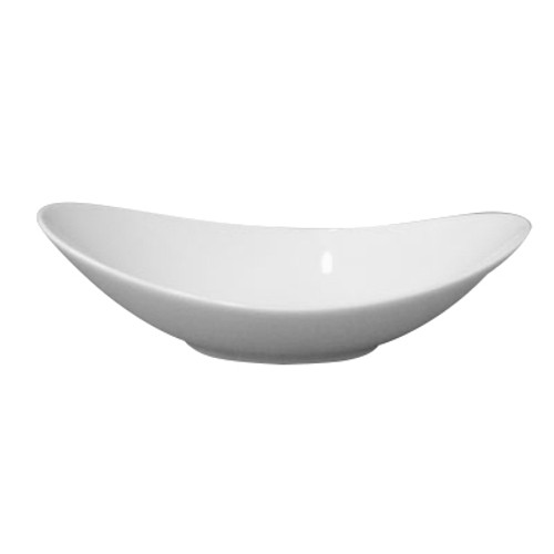 Royal Porcelain - 15 oz. White Cadence Bowl Oval (24 Per Case) - 62101ST0675