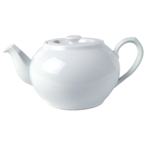 Royal Porcelain - 21 oz. White Tahara Teapot WLid (24 Per Case) - 61103ST0448