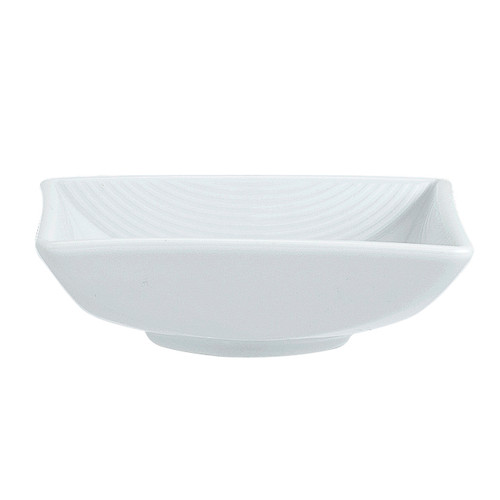 Royal Porcelain - 3 3/4 oz. White Vortex Bowl Square (72 Per Case) - 61105ST0526