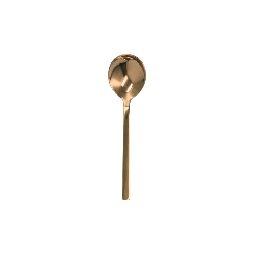 Walco - 7 In Gold Semi Round Bowl Soup Spoon (12 Per Case) - WLRG0912
