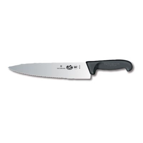 Victorinox - 10" Wavy Straight Edge Chef's Knife with Slip-Resistant Fibrox Handle