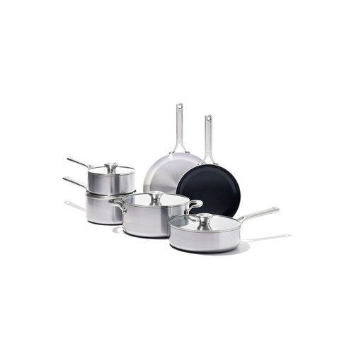 OXO - Mira 10 PC Tri-Ply Stainless Steel Cookware Set