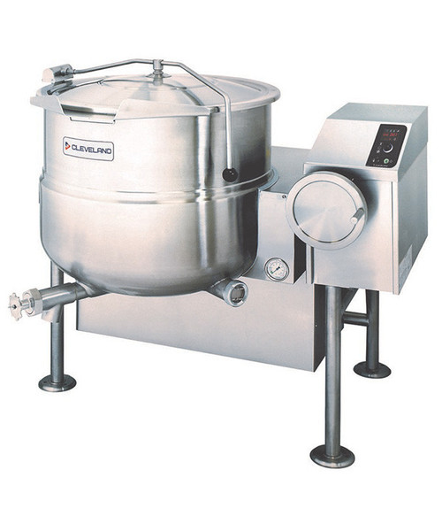 Cleveland - Splash Proof 60 Gallon Natural Gas Tilting Steam Kettle - KGL60T